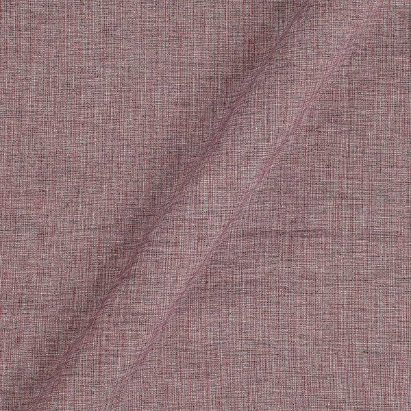 Two Ply Grey Maroon Colour 43 Inches Width Handloom Cotton Fabric freeshipping - SourceItRight