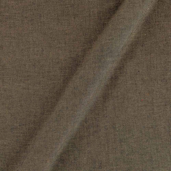 Two Ply Cotton Black Olive Cross Tone [Beige X Black] Handloom Fabric Online 9277DY