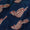 Dabu Cotton Indigo Colour Bird Motif Block Print Fabric 9350AE