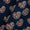 Ajrakh Cotton Indigo Colour Squirrel Motif Block Print Fabric 9350AR