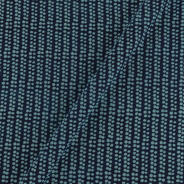 Dabu Cotton Indigo Colour Geometric Block Print Fabric 9350M
