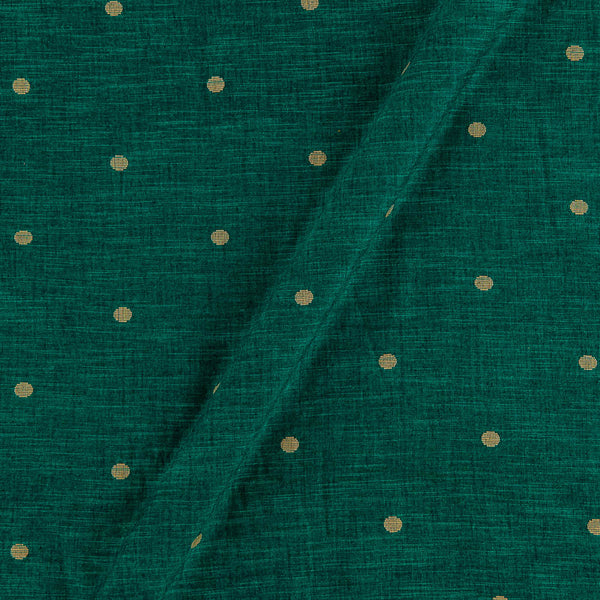Cotton Golden Jacquard Butta Sea Green X Black Cross Tone Fabric Online 9359ABP4