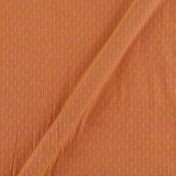 Buy Cotton Self Jacquard Geometric Pattern Peach Orange Colour Fabric 9359ACO Online
