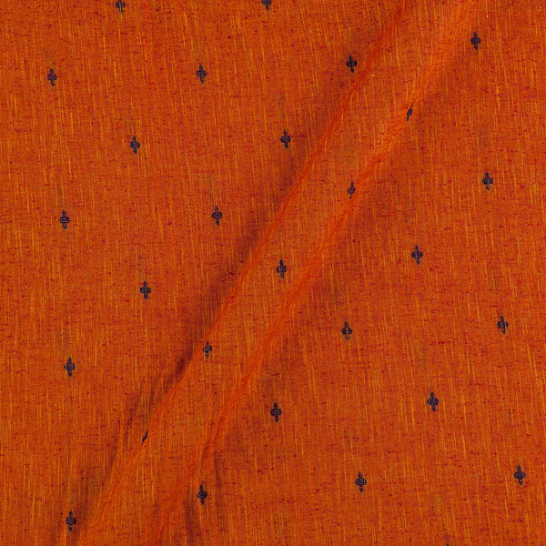 Buy Cotton Self Jacquard Butta Pattern Brick Orange Two Tone Fabric 9359ADN Online