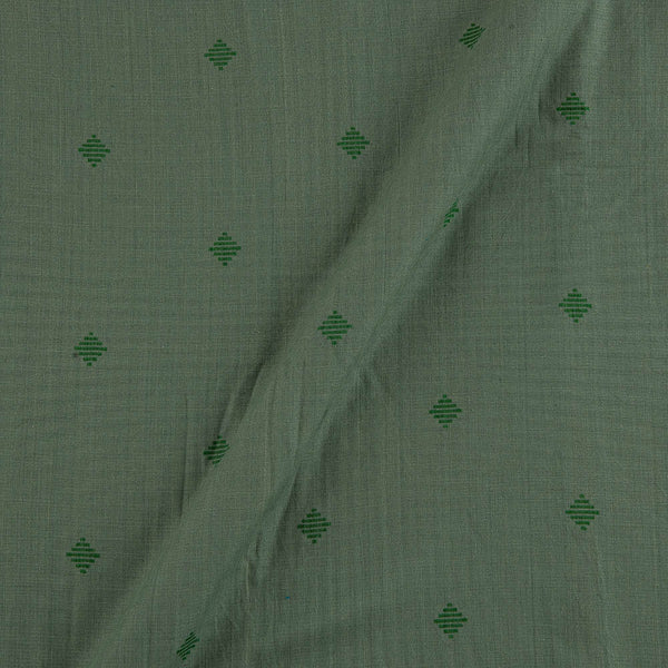 Buy Cotton Self Jacquard Butta Pattern Shell Green Colour Fabric 9359ADX Online