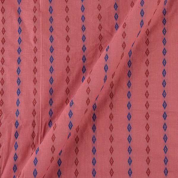 Cotton Jacquard Stripes Pink Colour Washed Fabric Online 9359AFN