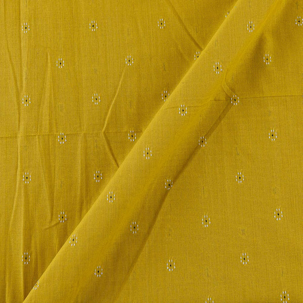 Cotton Jacquard Butti Lime Yellow Colour Washed Fabric Online 9359AFR7