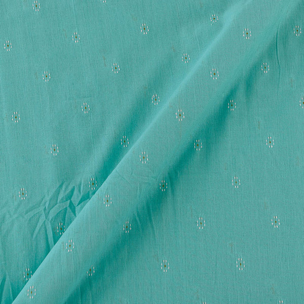 Cotton Jacquard Butti Aqua Colour Washed Fabric Online 9359AFR4