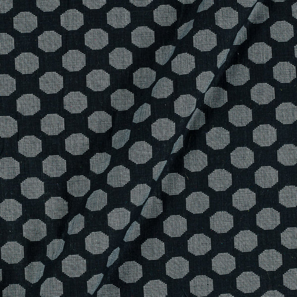 Cotton Self Jacquard Black Colour Washed Fabric cut of 0.55 Meter freeshipping - SourceItRight