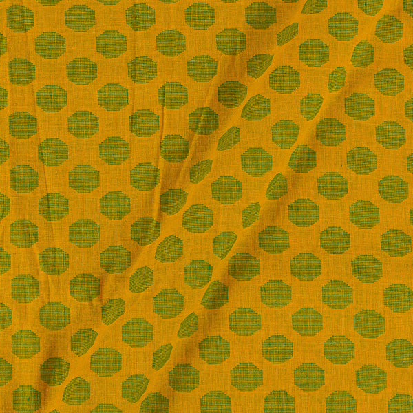 Cotton Self Jacquard Golden Yellow Colour 43 Inches Width Washed Fabric freeshipping - SourceItRight