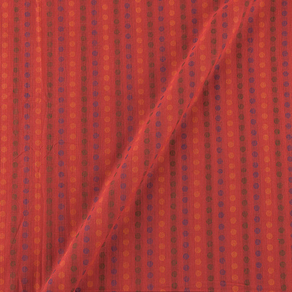 Cotton Self Jacquard Crimson Red Colour Geometric Pattern Fabric freeshipping - SourceItRight