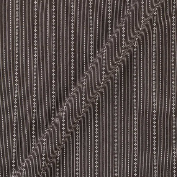 Cotton Self Jacquard Cedar Colour Stripes 43 Inches Width Fabric freeshipping - SourceItRight