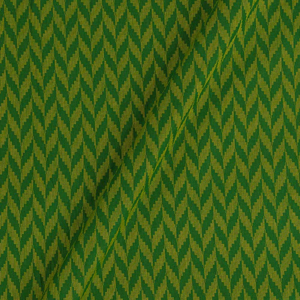 Cotton Self Jacquard Dark Green Colour 43 Inches Width Washed Geometric Fabric freeshipping - SourceItRight
