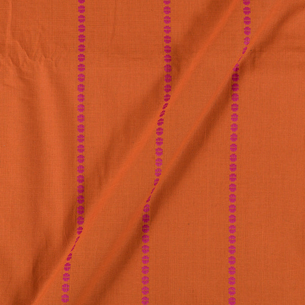 Cotton Self Jacquard Orange Colour Washed 43 Inches Width Fabric freeshipping - SourceItRight