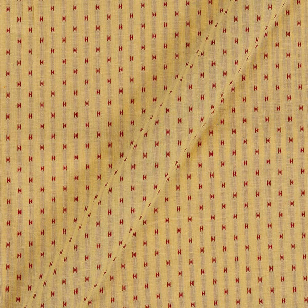 Cotton Self Jacquard Pale Yellow Colour Washed Fabric freeshipping - SourceItRight