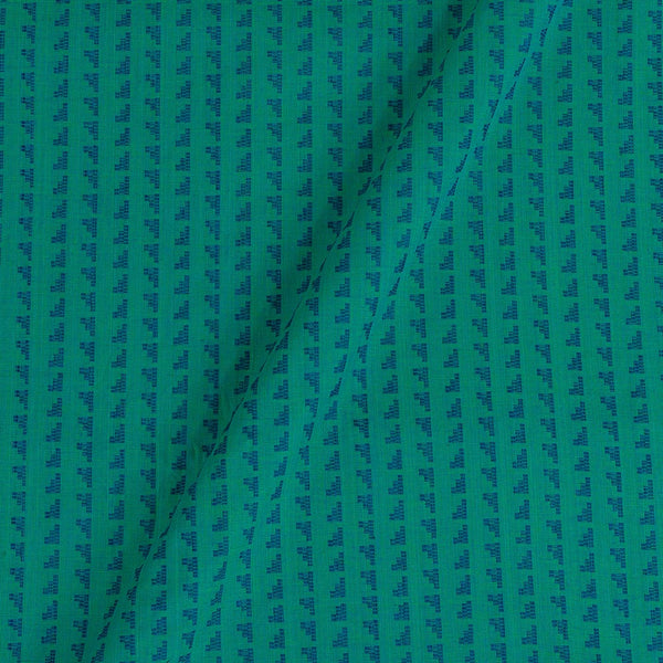 Cotton Self Jacquard Green To Aqua Mix Tone 42 Inches Width Geometric Washed Fabric freeshipping - SourceItRight
