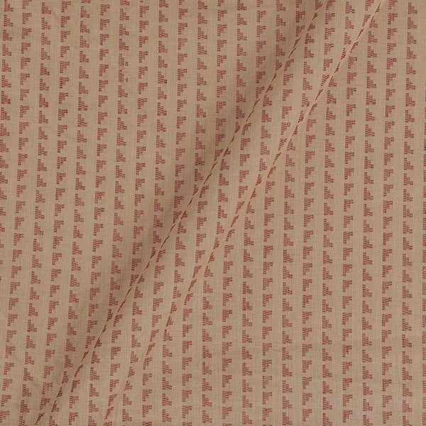 Cotton Self Jacquard Beige Colour Geometric 42 Inches Width Washed Fabric freeshipping - SourceItRight