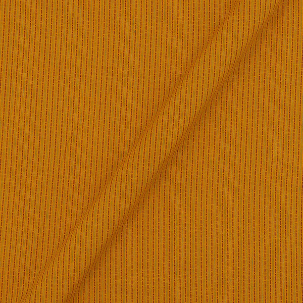 Slub Cotton Self Jacquard Mustard Colour 43 Inches Width Stripes Washed Fabric freeshipping - SourceItRight