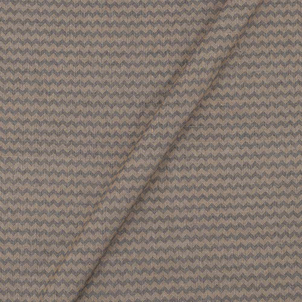 Cotton Self Jacquard Grey Colour Chevron Washed Fabric freeshipping - SourceItRight