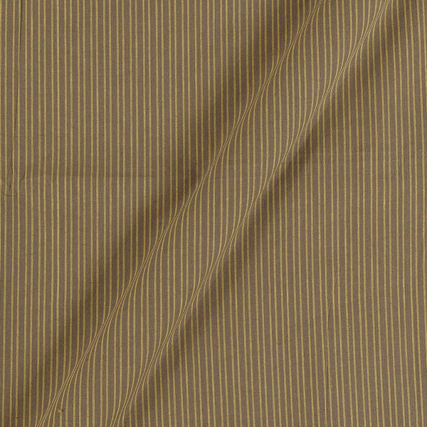Slub Cotton Nut Brown Colour Stripes Fabric freeshipping - SourceItRight