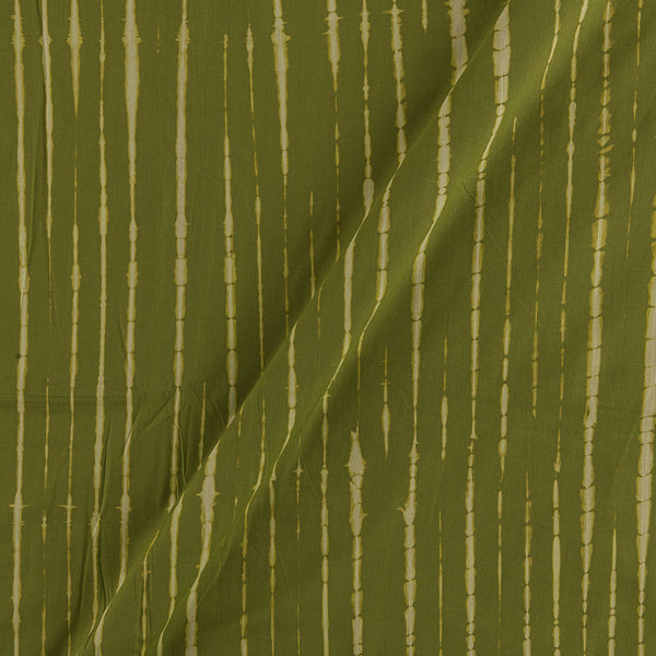 Buy Cotton Moss Green Colour Tie Dye Pattern Fabric 9362H Online