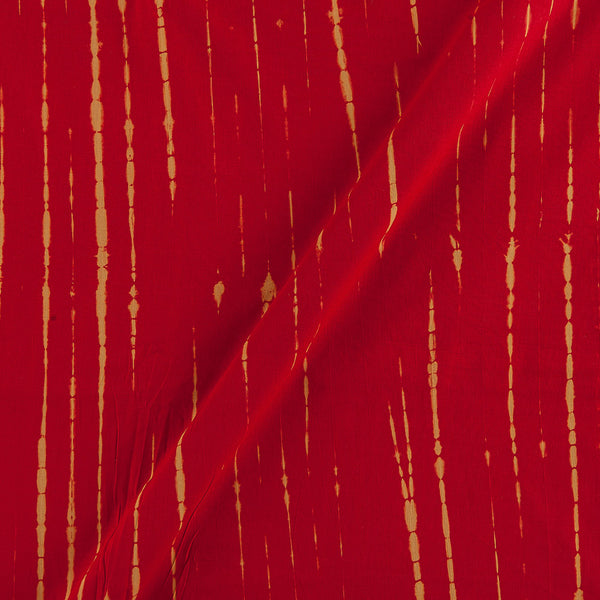Buy Cotton Poppy Red Colour Tie Dye Pattern Fabric 9362T Online