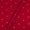 Spun Dupion Crimson Red Colour Golden Butta Fabric Online 9363BA