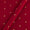 Spun Dupion Crimson Red Colour Golden Butta Fabric 9363DA