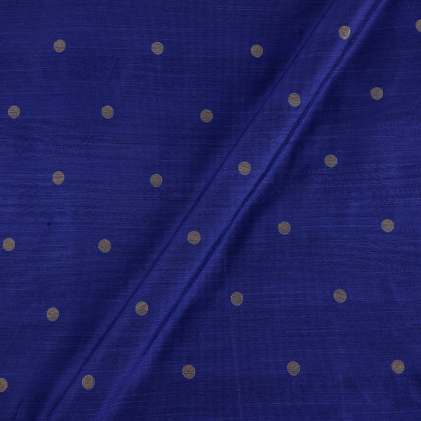 Spun Dupion Violet Blue Colour Golden Butta Fabric 9363DJ Online