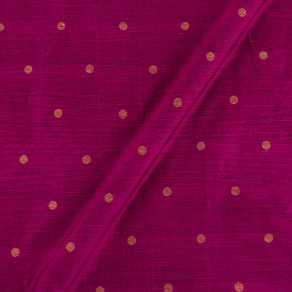 Spun Dupion Magenta Colour Golden Butta Fabric 9363T Online
