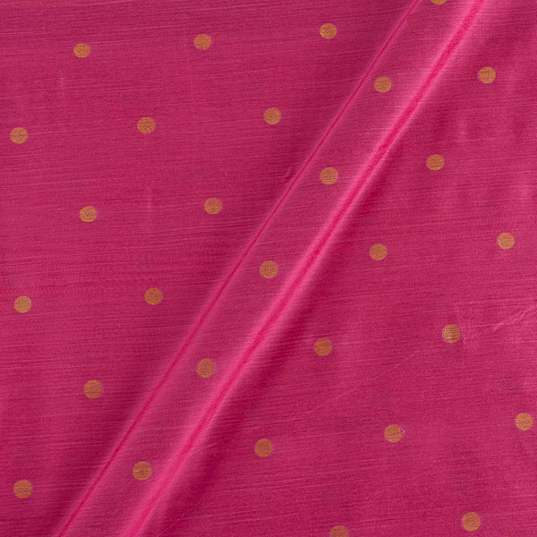 Spun Dupion Pink Colour Golden Butta Fabric 9363Y Online
