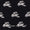 Cotton Black Colour Deer Motif Print Fabric Online 9378BD
