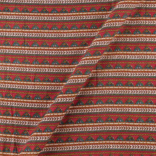 Cotton Mul Multi Colour Geometric Print Fabric Online 9385AG