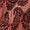 Buy Cotton Brick Red Colour Paisley Print Brush Effect Fabric Online 9388I