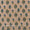 Tagai Kantha Theme Beige Colour Floral Butta with Gold Lurex Cotton Fabric Online 9391D