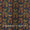 Dobby Cotton Authentic Jaipuri Ajrakh Multi Colour Geometric Print Fabric Online 9396AU