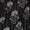 Viscose Georgette Black Colour Floral Printed 37 Inches Width Lurex Type Fabric freeshipping - SourceItRight