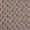Modal Spun Cotton Grey Colour Orange Floral Gold Foil Printed Fabric freeshipping - SourceItRight
