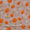 Cotton Slub Pale Peach Colour Floral Butta Silver Foil 43 Inches Width Printed Fabric freeshipping - SourceItRight