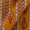 Cotton Golden Orange Colour Leaves Print Fabric Online 9417AJ