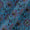 Cotton Aqua Blue Colour Jaal Print Fabric Online 9417AK3