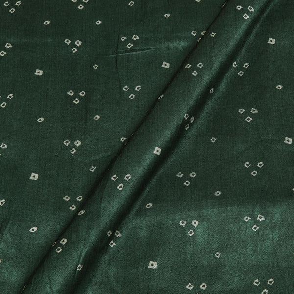 Gaji Dark Bottle Green Colour Bandhani Fabric freeshipping - SourceItRight