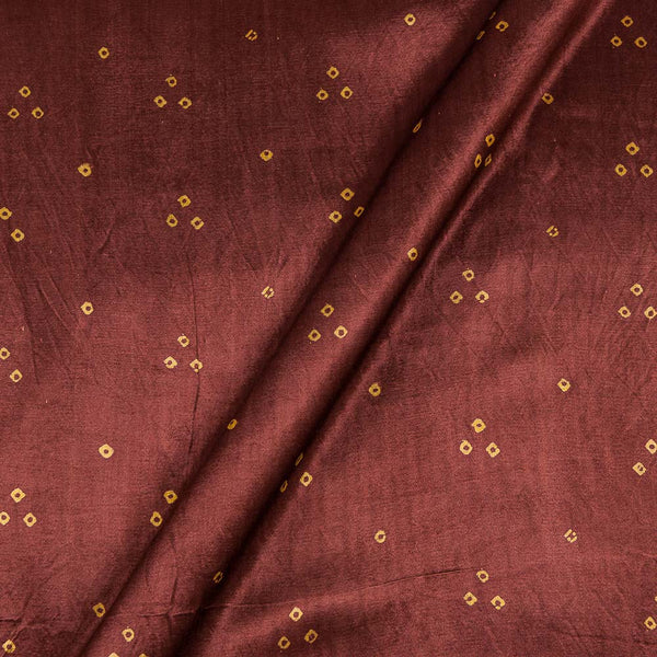Buy Gaji Bandhej Brown Colour Fabric Online 9418AR