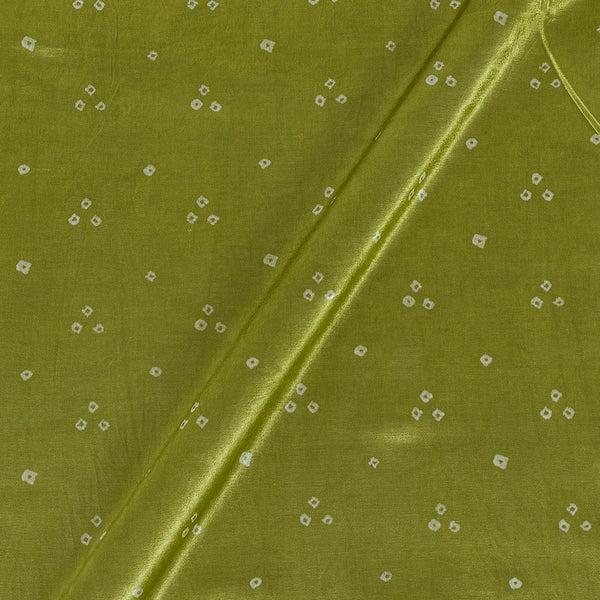 Gaji Limeade Colour Bandhani Print Fabric 9418BG Online