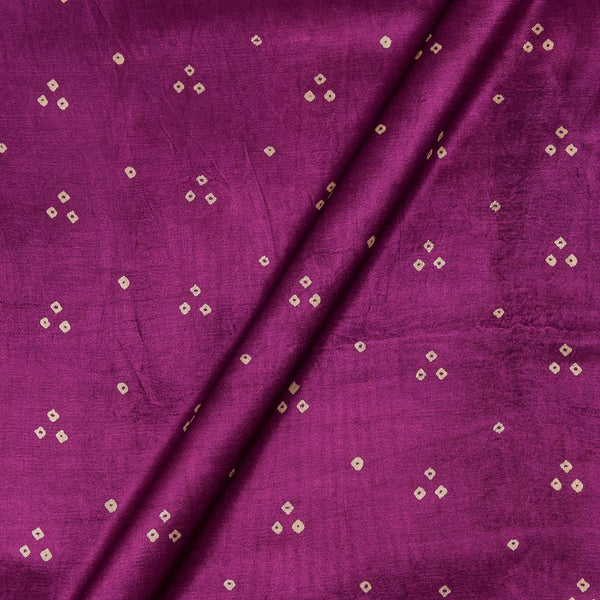 Gaji Bandhej Print Purple Wine Colour Fabric Online 9418BO