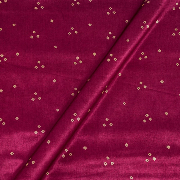 Gaji Magenta Colour Bandhani Print Fabric 9418EL Online