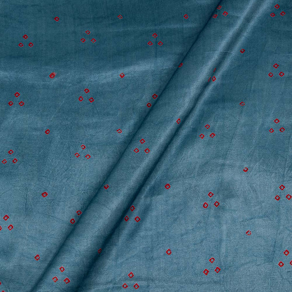Buy Gaji Bandhej Gray Mist Colour Fabric Online 9418FF