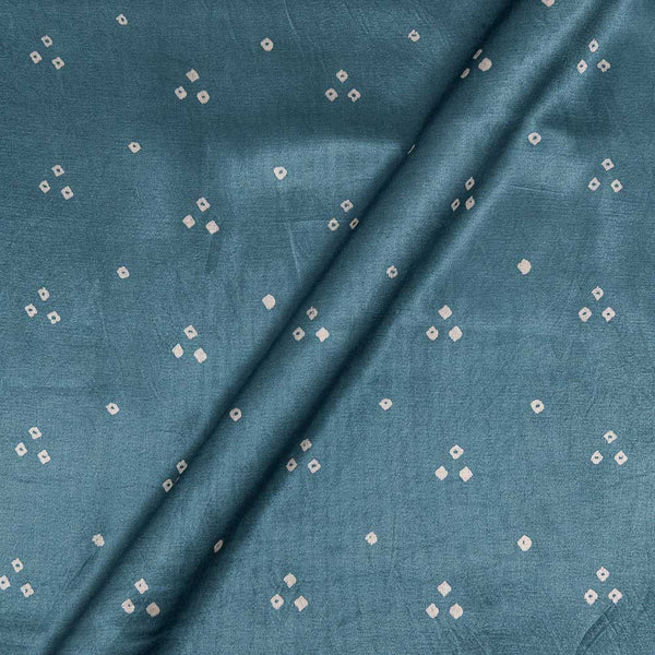 Gaji Bandhej Cambridge Blue Colour Fabric Online 9418FI