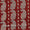 Cotton Authentic Bagru Brick Red Colour Paisley Block Print Fabric 9421AP Online