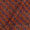 Cotton Authentic Bagru Maroon Colour Geometric Block Print Fabric 9421PW